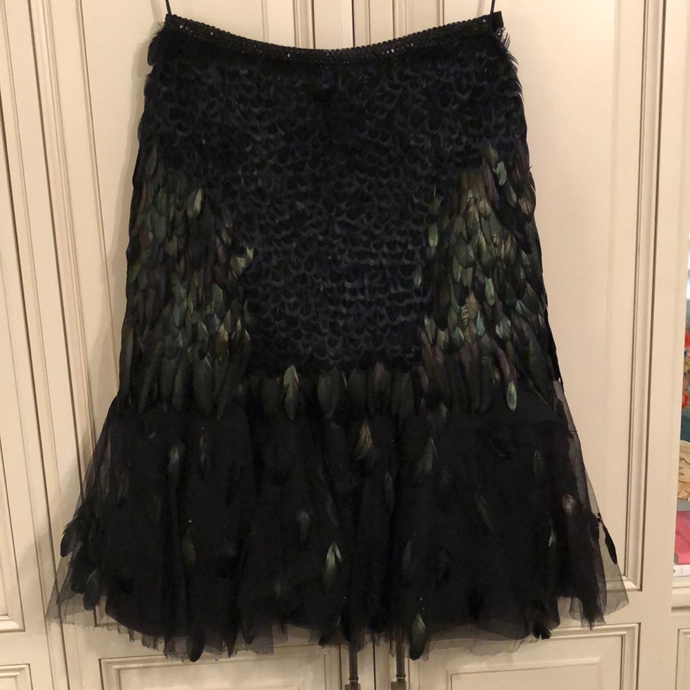 🎩🎩🎩 Ralph Lauren feather skirt